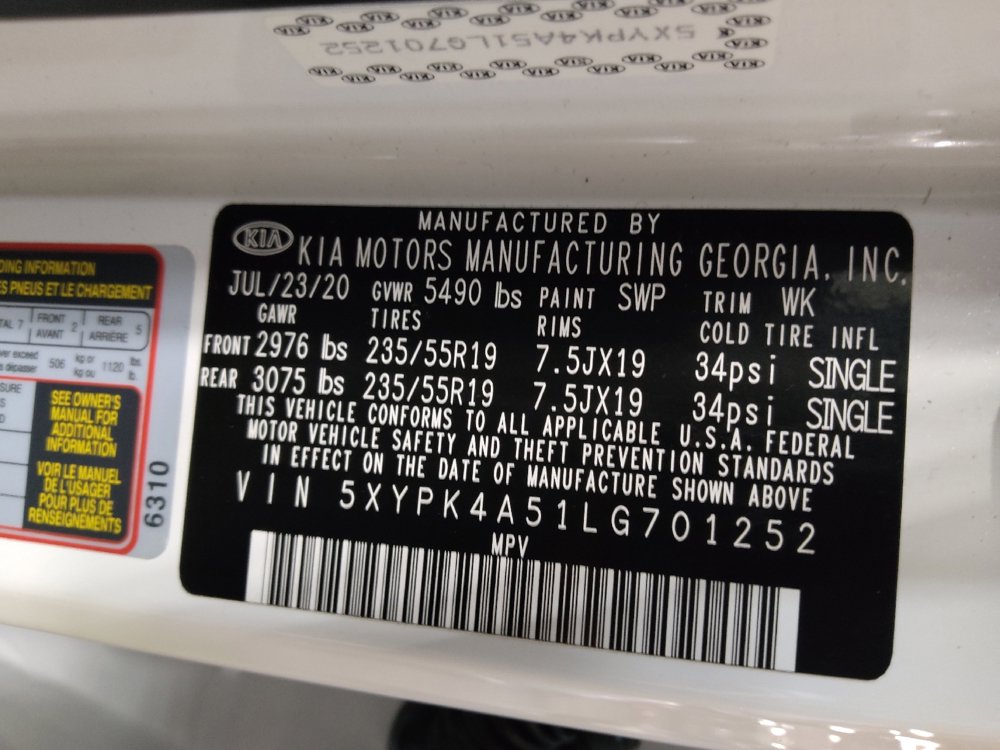 Used 2020 Kia Sorento SX image 33