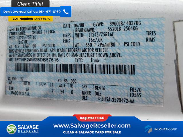 Used 2008 Ford E-250 and Econoline 250 image 16