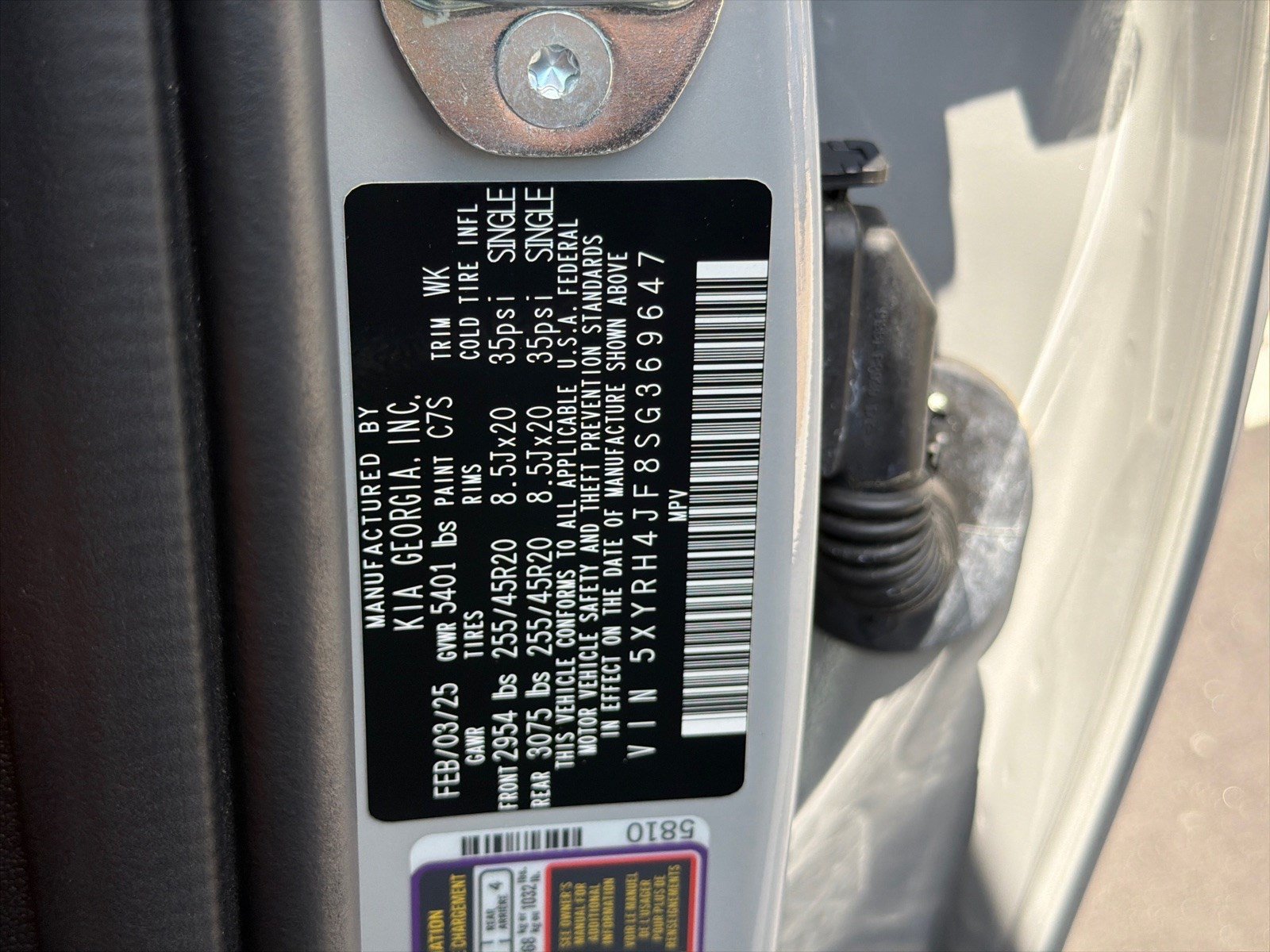 Certified 2025 Kia Sorento EX w/ Panoramic Sunroof Package FWD image 34
