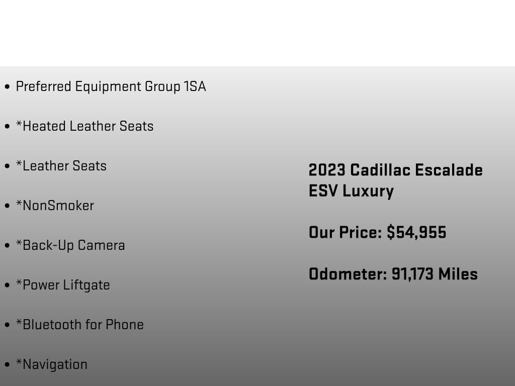 Used 2023 Cadillac Escalade ESV Luxury AWD/4WD image 6