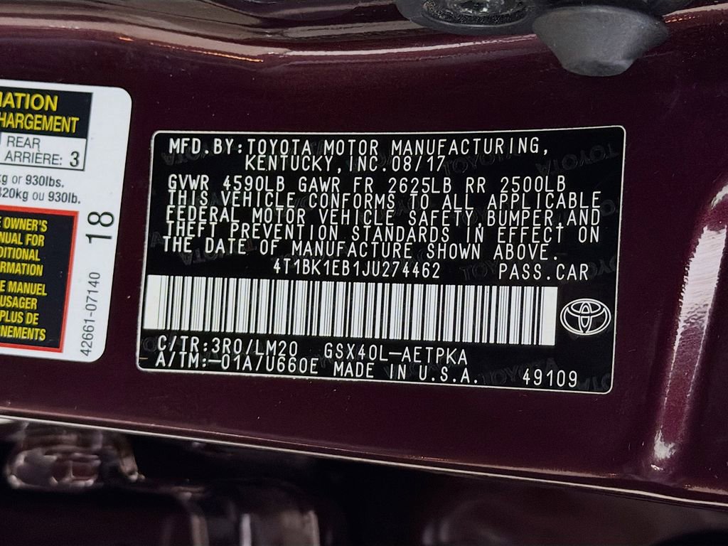 Used 2018 Toyota Avalon Limited w/ Carpet Mat Package FWD image 30