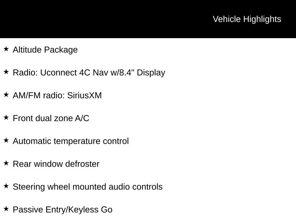 Used 2018 Jeep Renegade Altitude w/ UConnect 8.4 Nav Group image 34