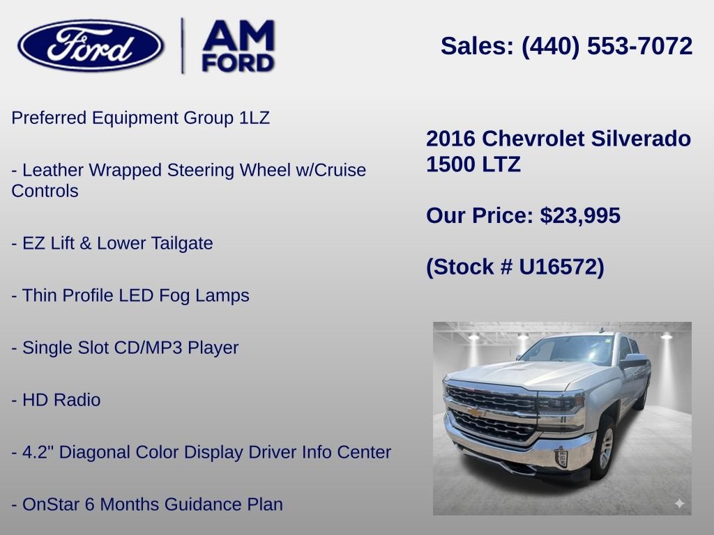 Used 2016 Chevrolet Silverado 1500 LTZ AWD/4WD image 24