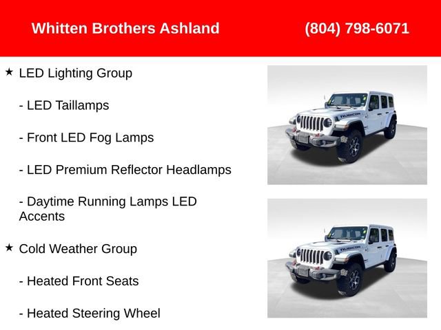 Used 2022 Jeep Wrangler Unlimited Rubicon w/ LED Lighting Group image 2