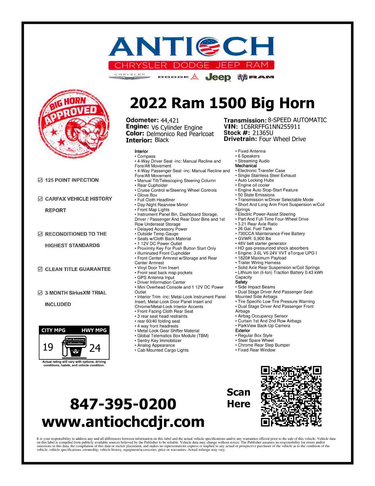 Used 2022 RAM 1500 Big Horn AWD/4WD image 2