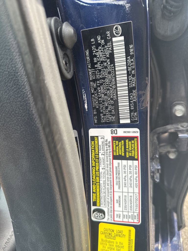 Certified 2022 Lexus ES 350 w/ Premium Package image 17