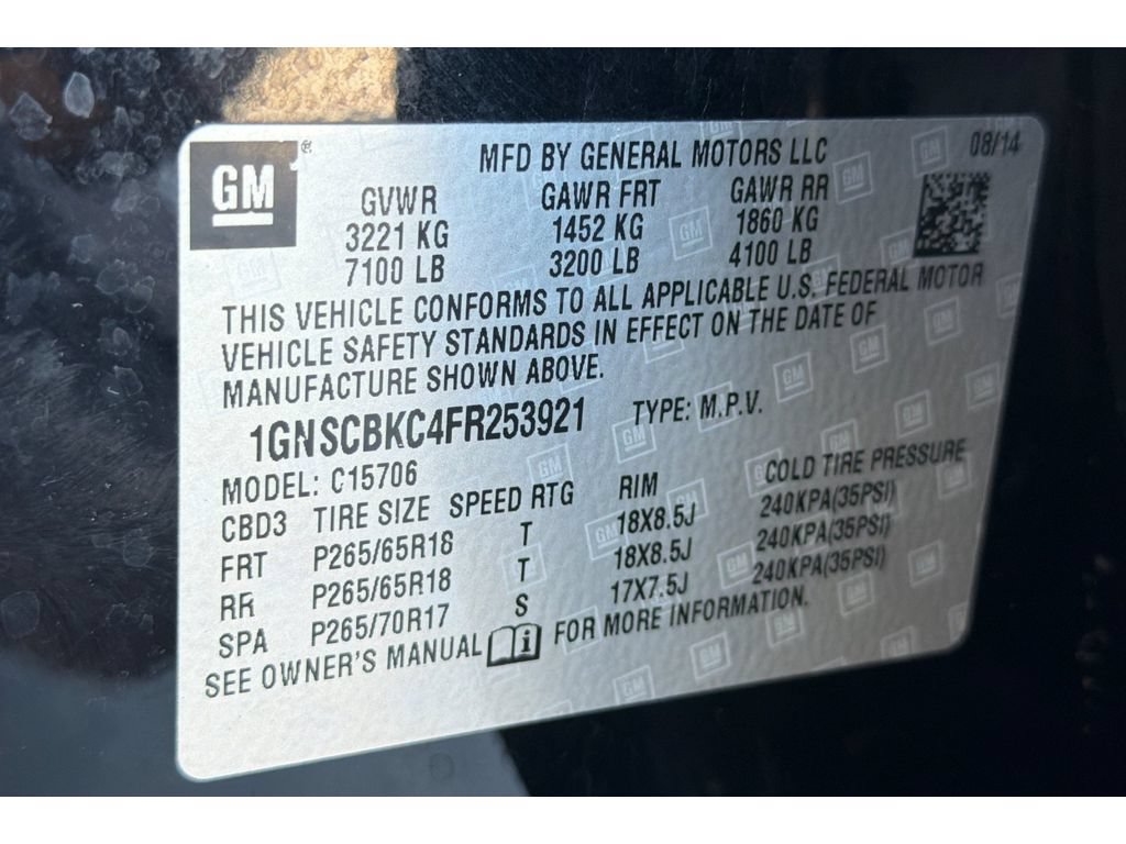 Used 2015 Chevrolet Tahoe LT RWD image 32