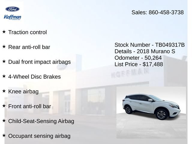 Used 2018 Nissan Murano S AWD/4WD image 15