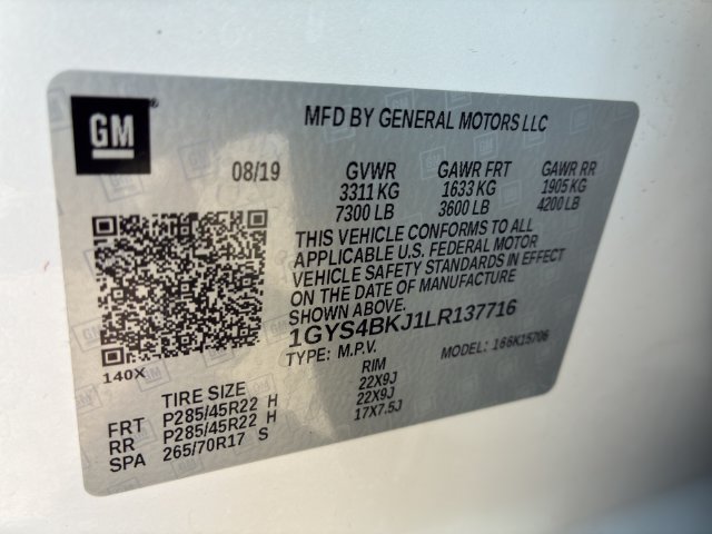 Certified 2020 Cadillac Escalade Luxury AWD/4WD image 14