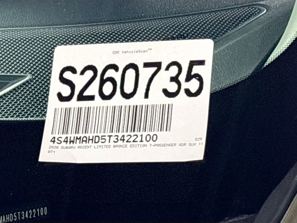 New 2026 Subaru Ascent Limited Bronze AWD/4WD image 26