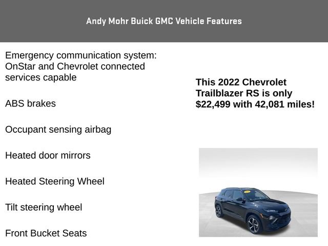 Used 2022 Chevrolet TrailBlazer RS AWD/4WD image 12