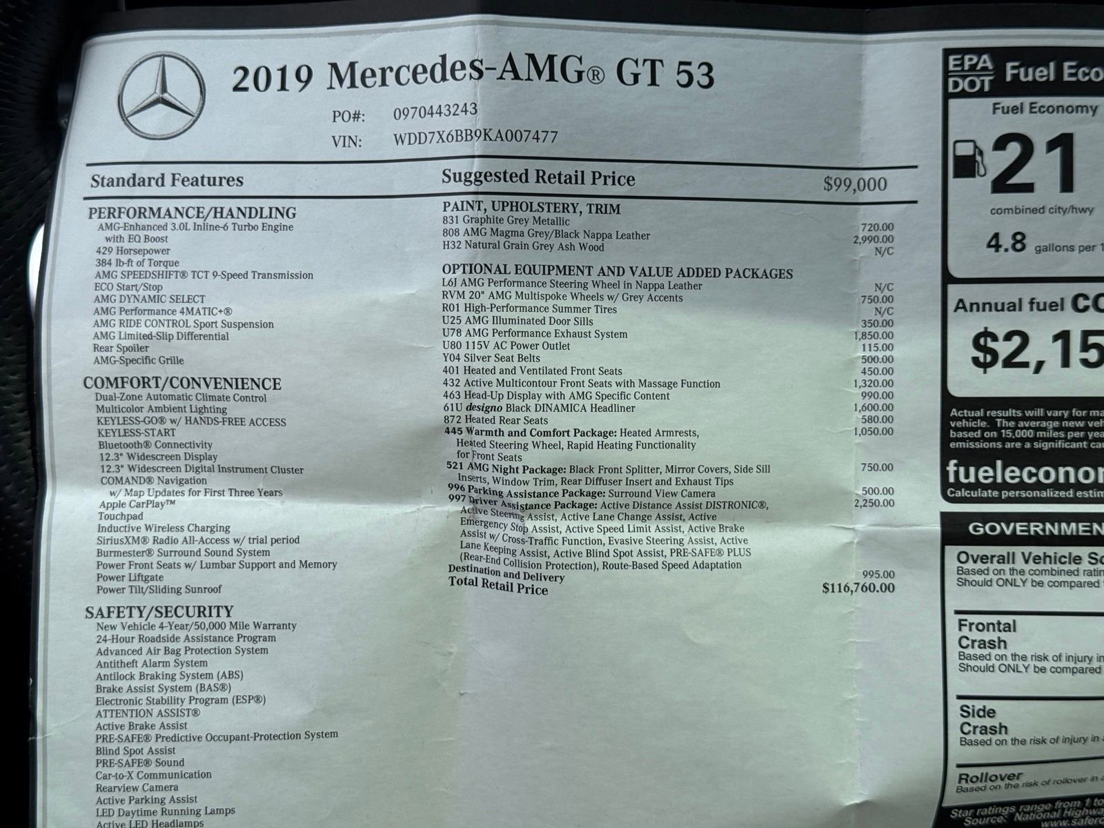Used 2019 Mercedes-Benz AMG GT 53 w/ Driver Assistance Package image 31