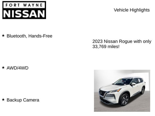 Used 2023 Nissan Rogue SL w/ SL Premium Package AWD/4WD image 8