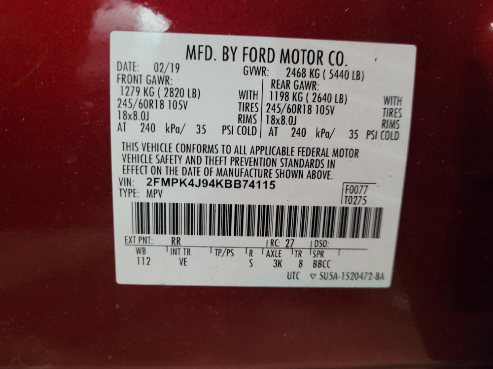 Used 2019 Ford Edge SEL w/ Equipment Group 201A AWD/4WD image 33