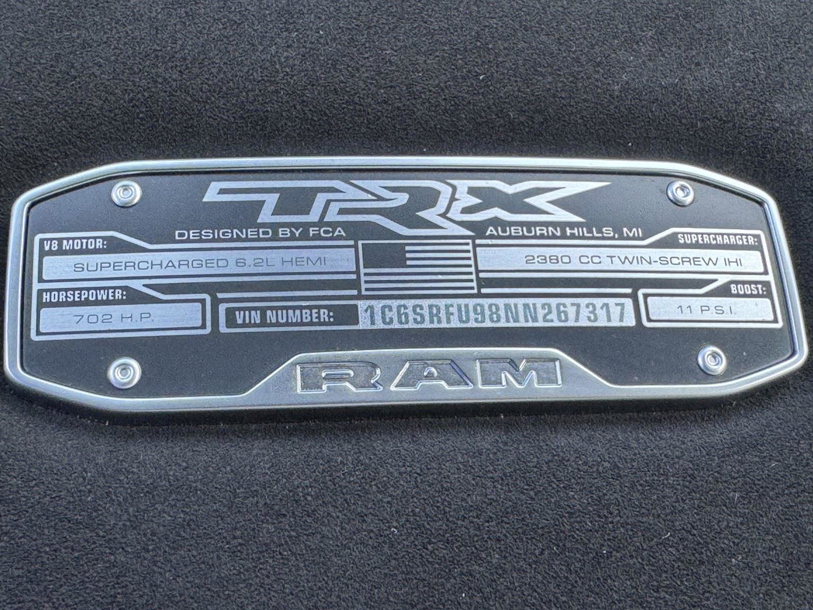 Used 2022 RAM 1500 TRX w/ TRX Level 1 Equipment Group AWD/4WD image 26