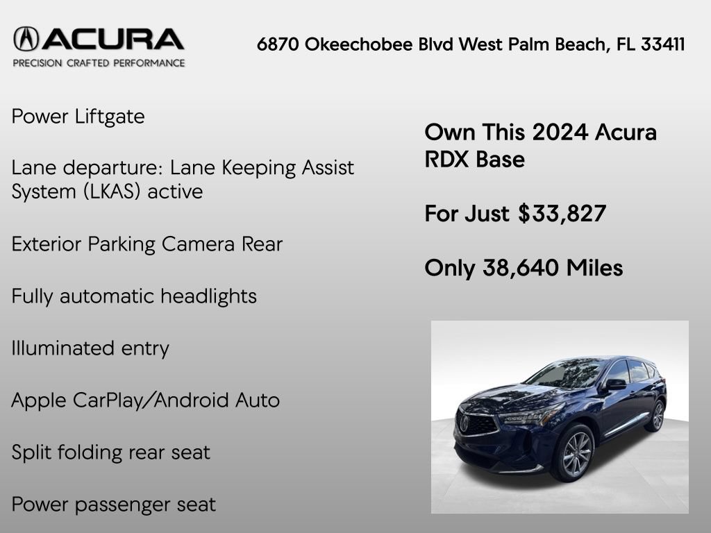 Certified 2024 Acura RDX w/ Technology Package AWD/4WD image 14