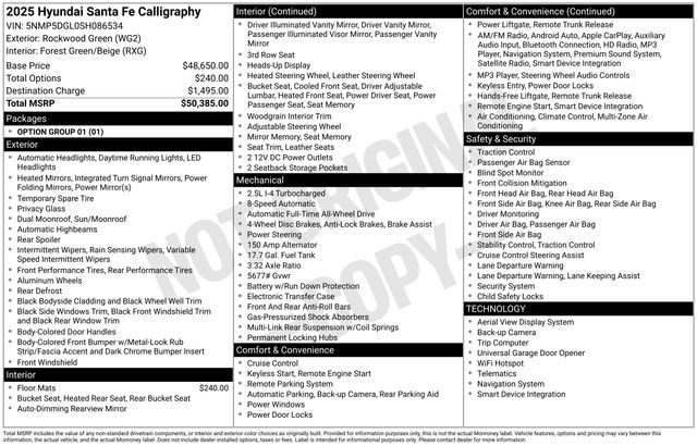 Used 2025 Hyundai Santa Fe Calligraphy image 4