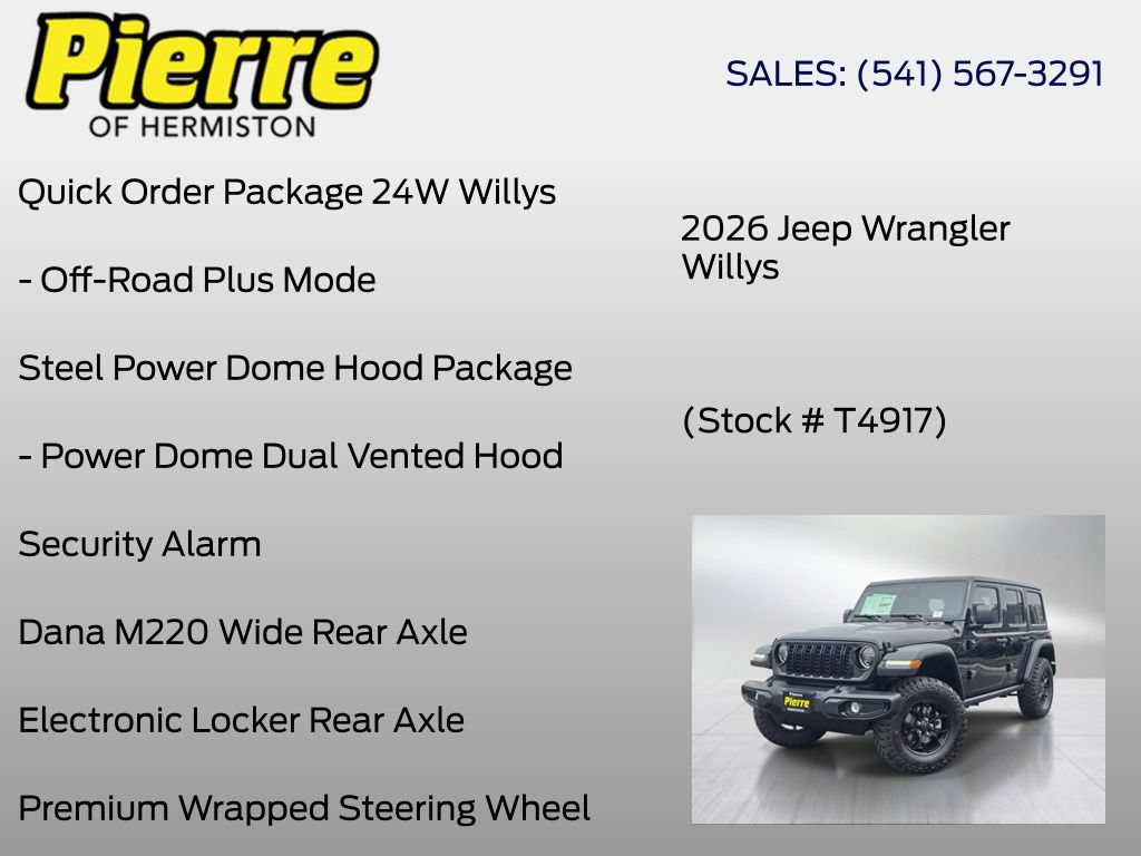 New 2026 Jeep Wrangler Unlimited Sport AWD/4WD image 30