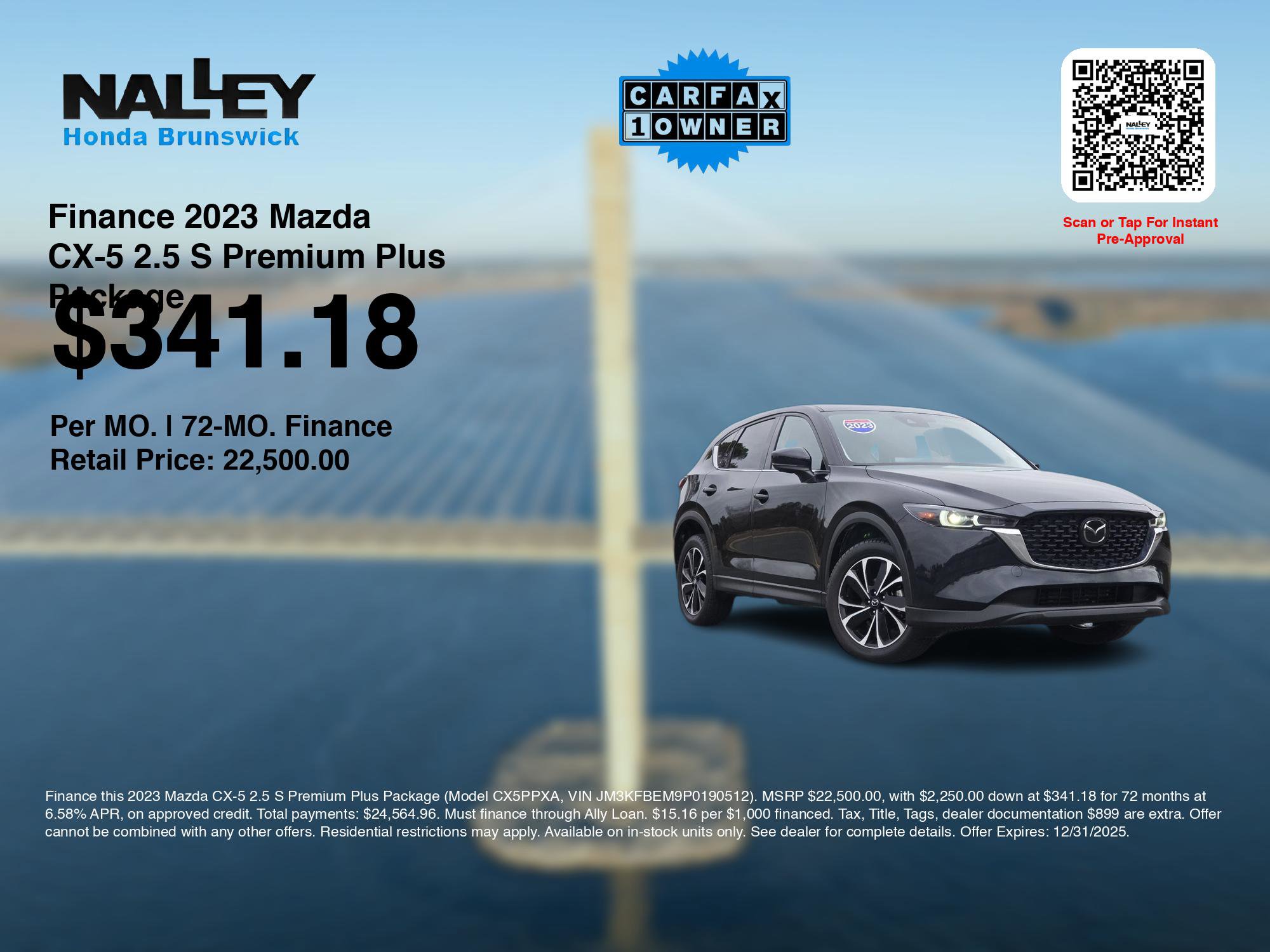 Used 2023 MAZDA CX-5 AWD 2.5 S w/ Premium Plus Pkg image 3