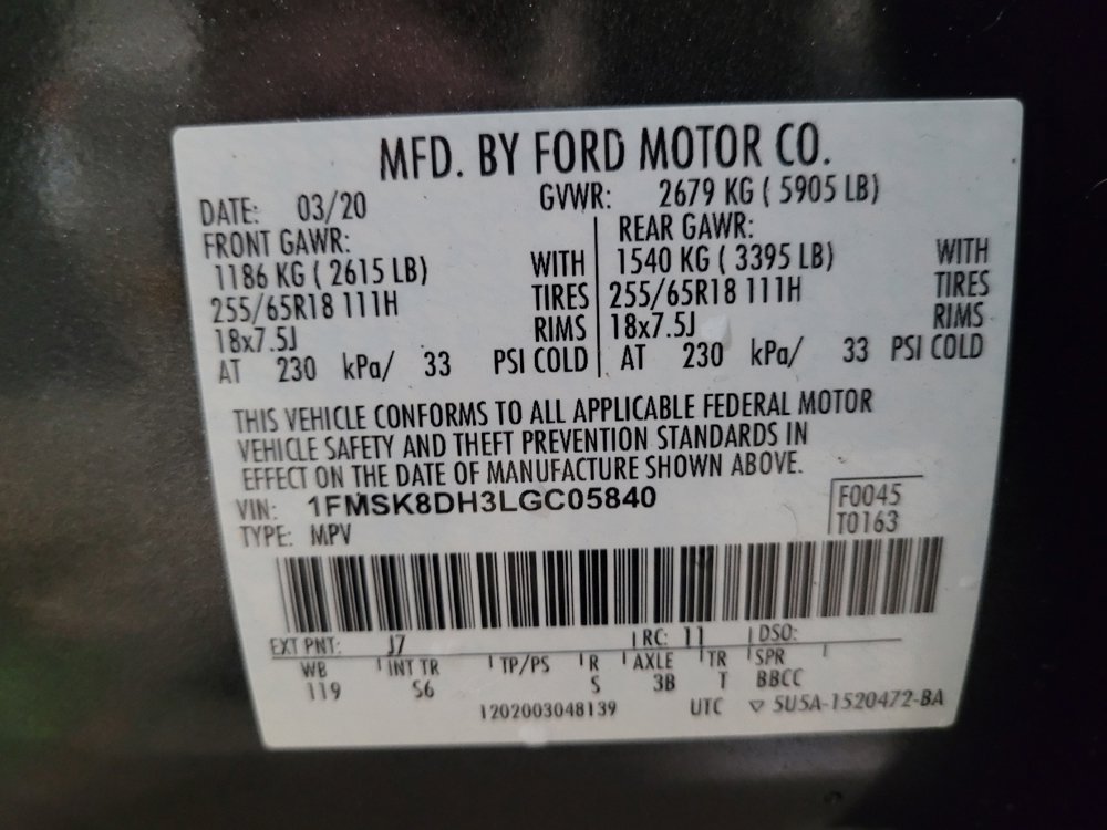 Used 2020 Ford Explorer XLT w/ Equipment Group 202A image 33