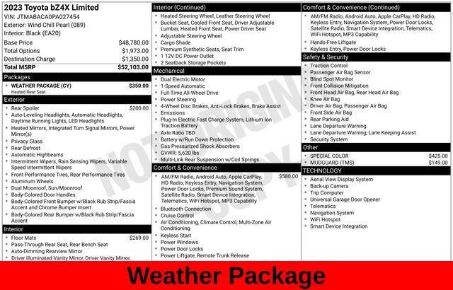 Used 2023 Toyota bZ4X AWD w/ Weather Package image 14
