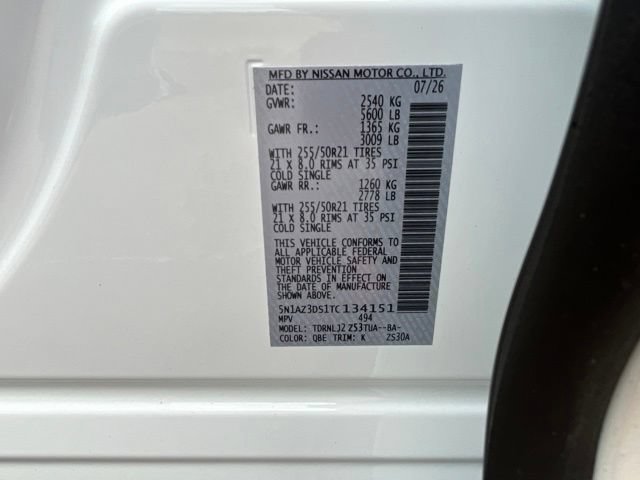 New 2026 Nissan Murano Platinum w/ Cargo Package AWD/4WD image 25