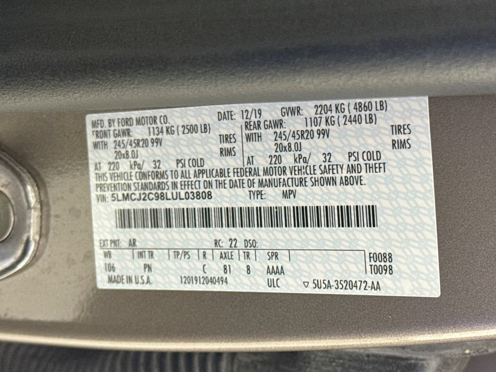 Used 2020 Lincoln Corsair Reserve w/ Equipment Group 201A FWD image 35
