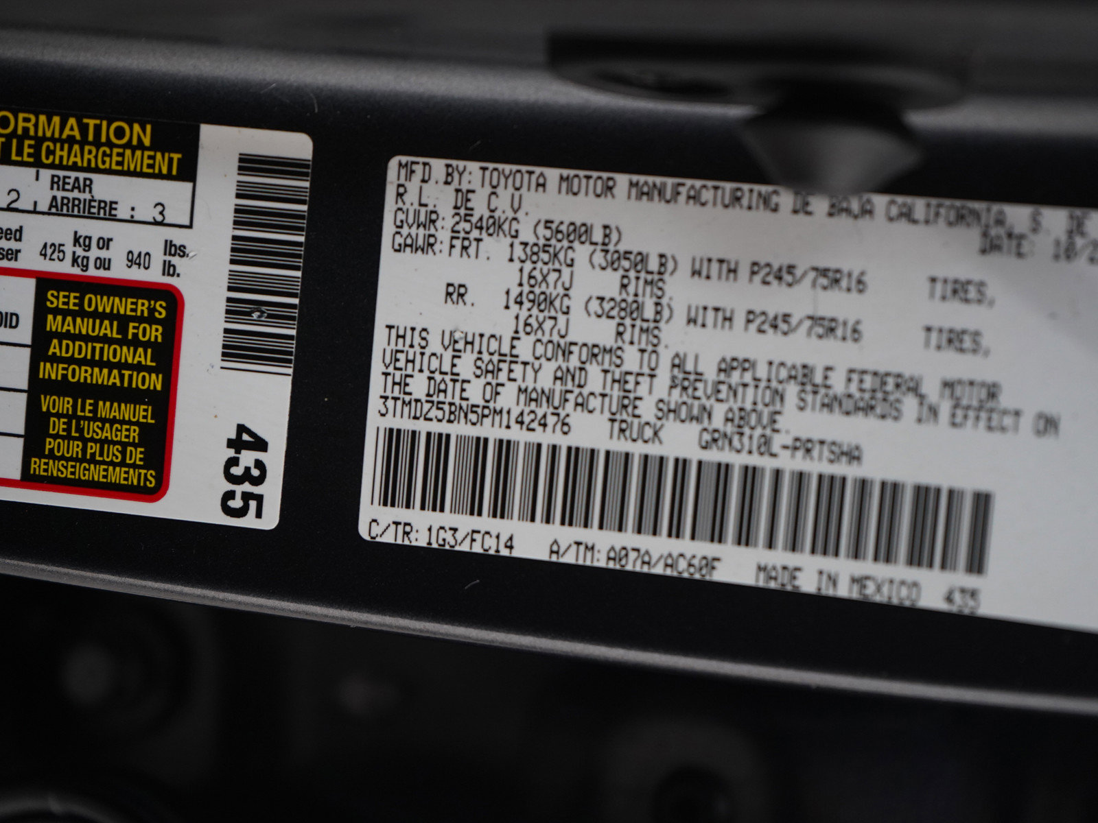 Used 2023 Toyota Tacoma SR5 w/ Technology Package AWD/4WD image 28