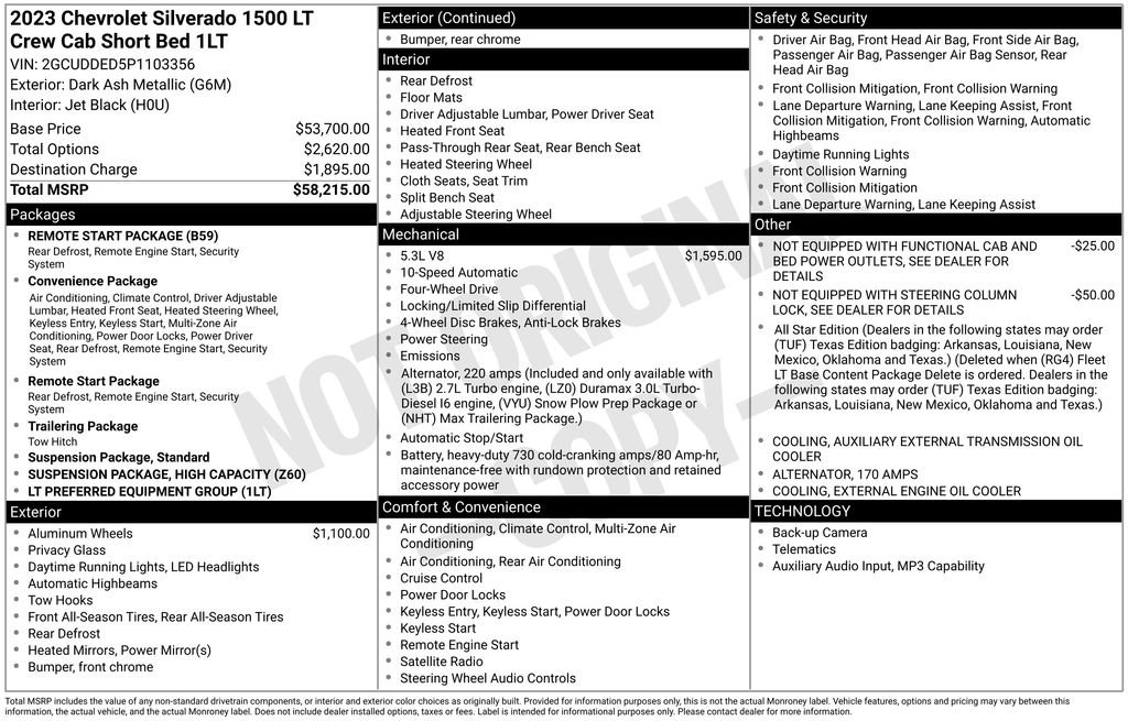 Certified 2023 Chevrolet Silverado 1500 LT AWD/4WD image 6