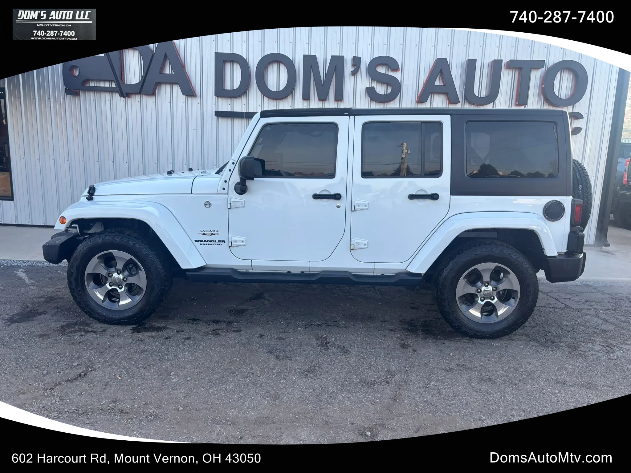 Used 2017 Jeep Wrangler Unlimited Sahara w/ Max Tow Package AWD/4WD image 1