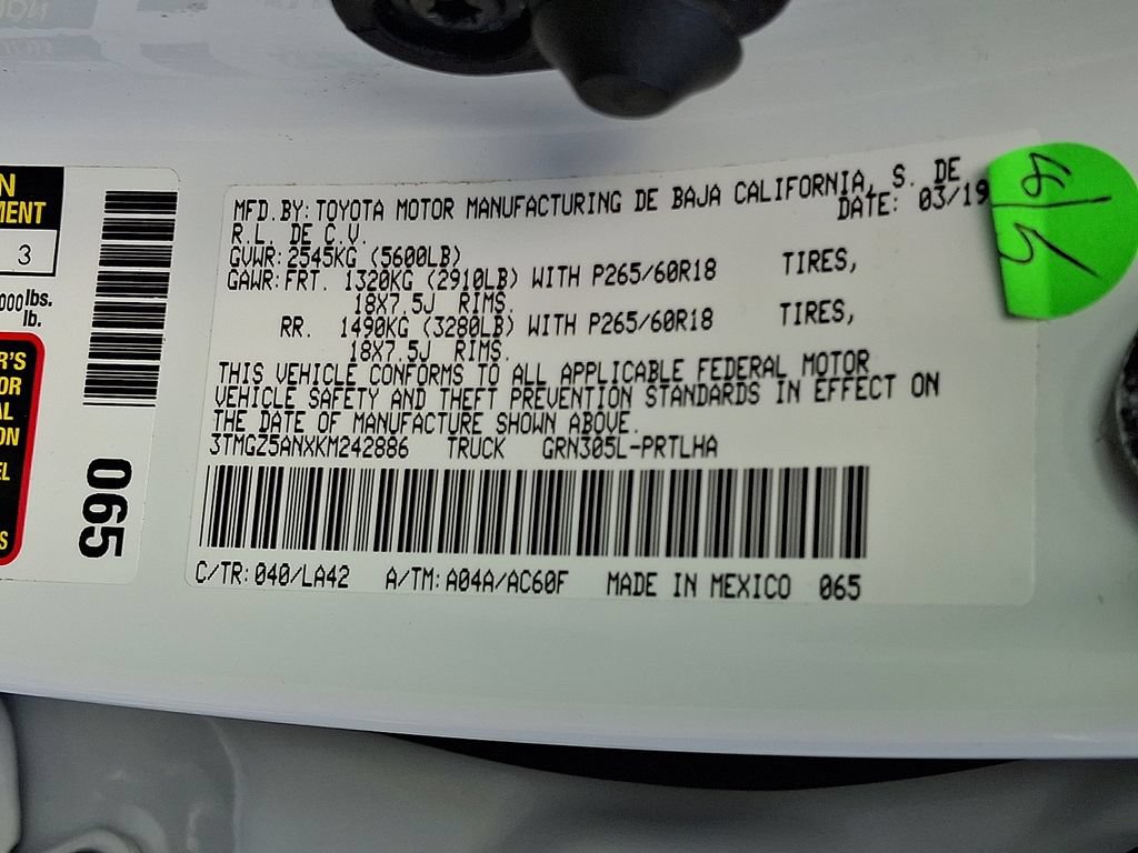 Used 2019 Toyota Tacoma Limited AWD/4WD image 28