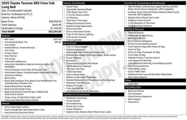 Used 2025 Toyota Tacoma SR5 AWD/4WD image 24