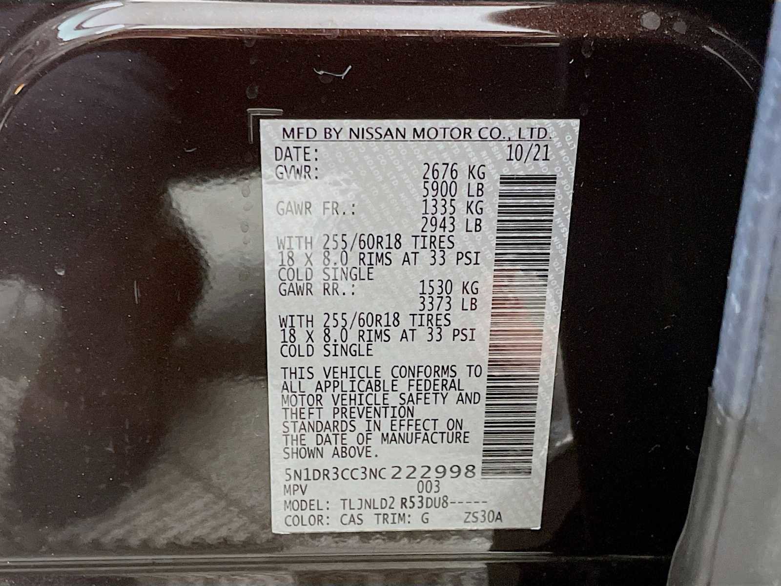 Certified 2022 Nissan Pathfinder SL w/ Lighting Package (N92) image 31