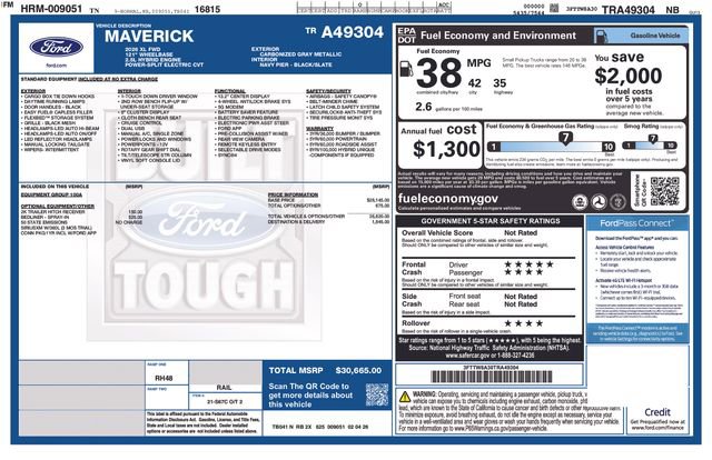 New 2026 Ford Maverick XL FWD image 31