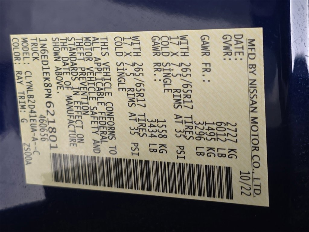 Used 2023 Nissan Frontier SV w/ Technology Package image 37