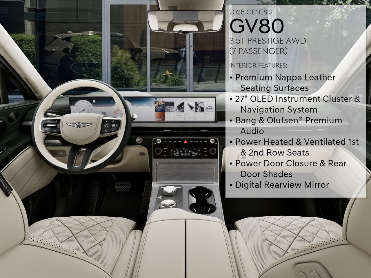 New 2026 Genesis GV80 3.5T Prestige AWD/4WD image 17