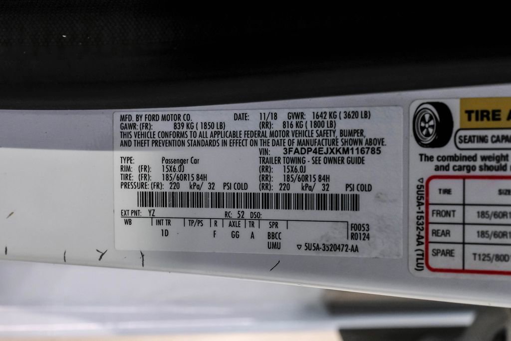 Used 2019 Ford Fiesta SE FWD image 56