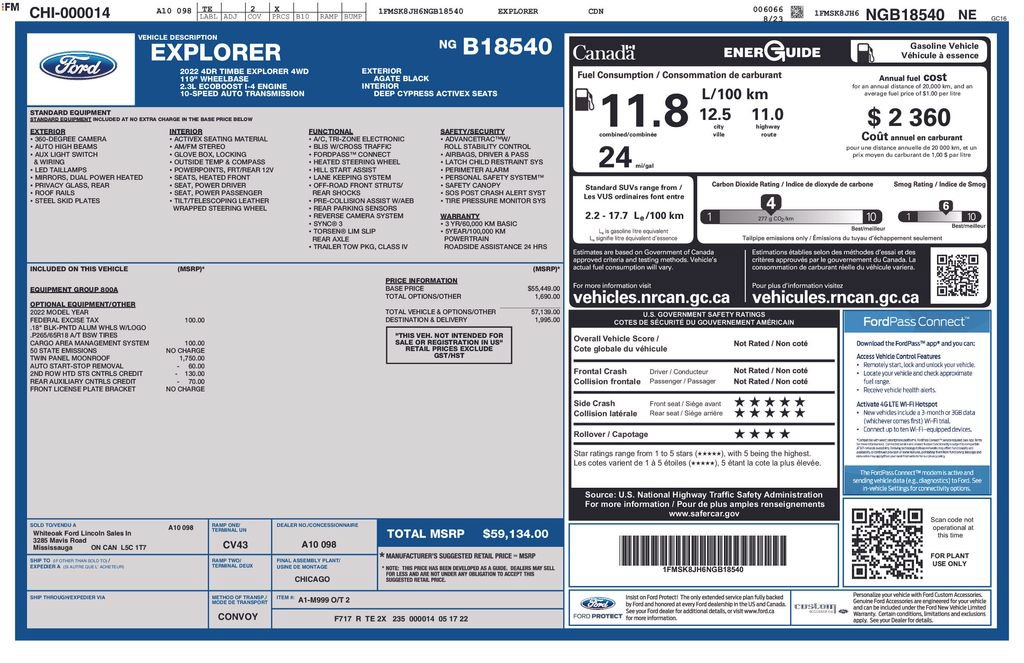 Used 2022 Ford Explorer Timberline AWD/4WD image 59