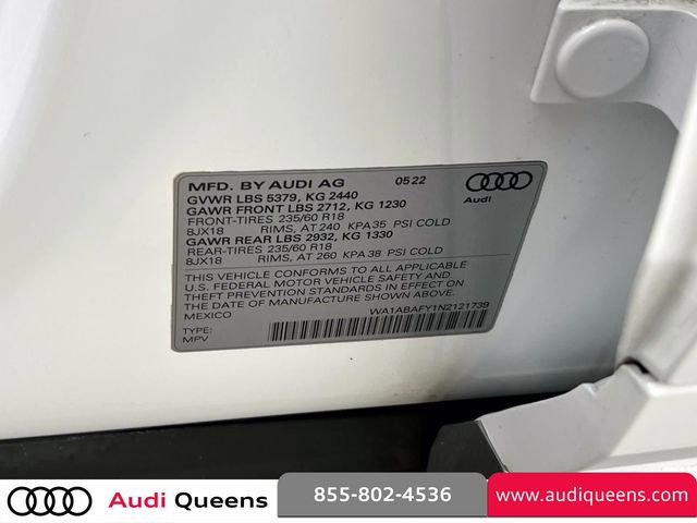 Certified 2022 Audi Q5 2.0T Premium image 17