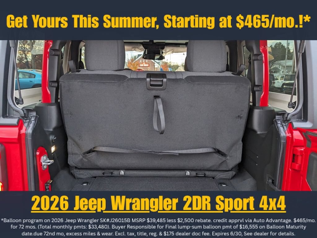 New 2026 Jeep Wrangler Sport AWD/4WD image 13