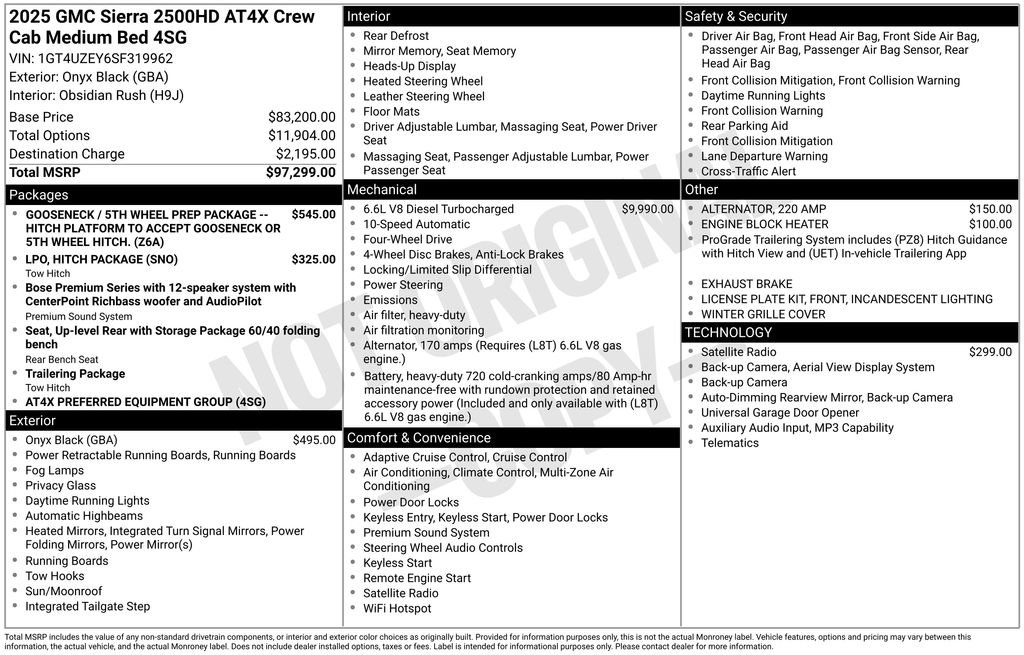Used 2025 GMC Sierra 2500 AT4X AWD/4WD image 44
