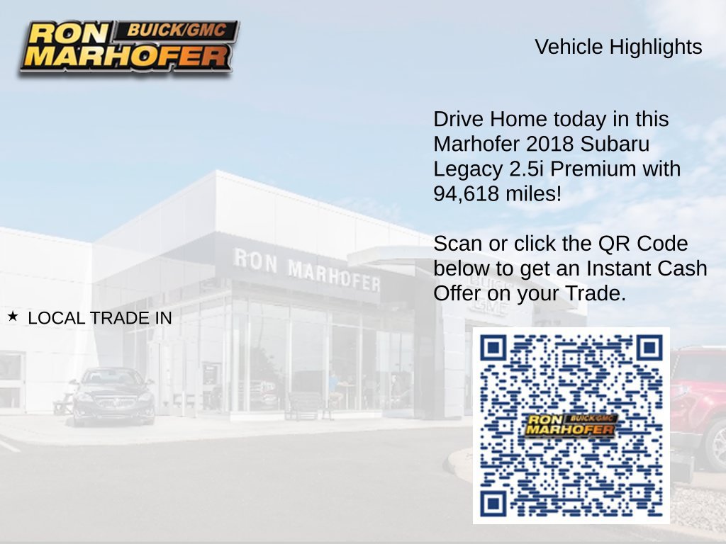 Used 2018 Subaru Legacy 2.5i Premium w/ Eyesight & BSD & Rcta & HBA AWD/4WD image 14