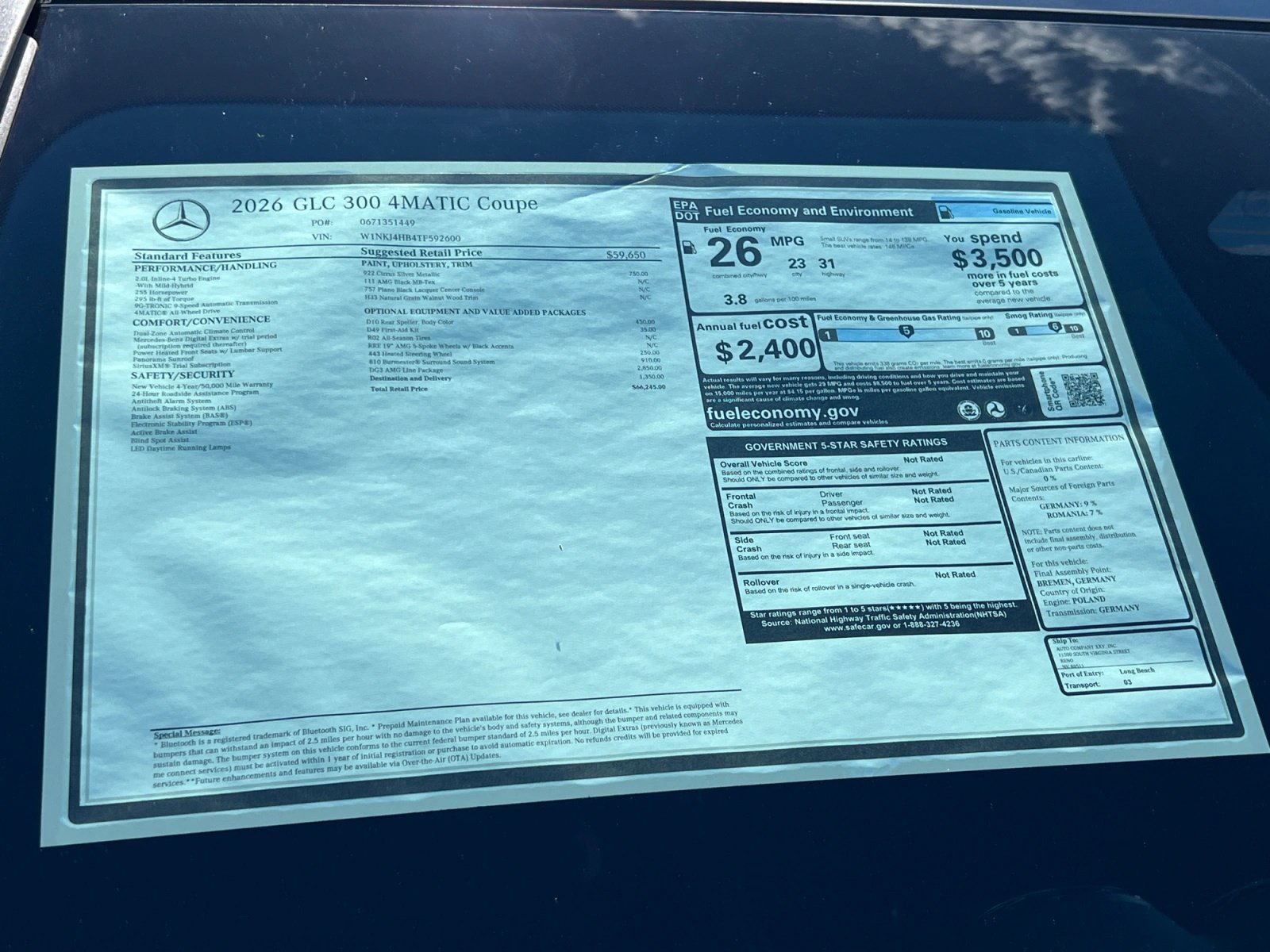 New 2026 Mercedes-Benz GLC 300 4MATIC image 19