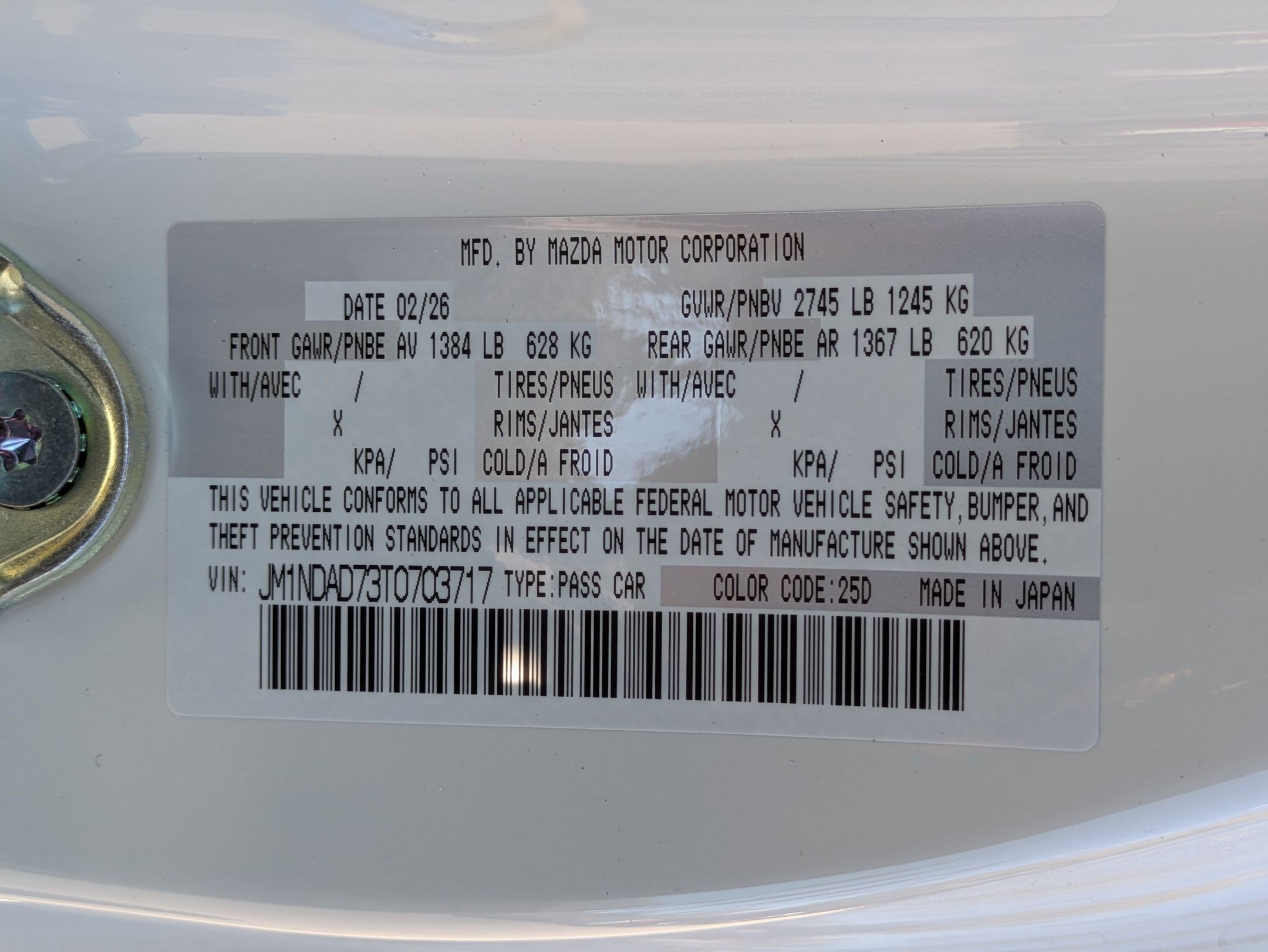 New 2026 MAZDA MX-5 Miata Grand Touring w/ Weather Package image 16