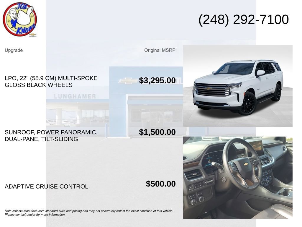 Certified 2023 Chevrolet Tahoe High Country AWD/4WD image 5