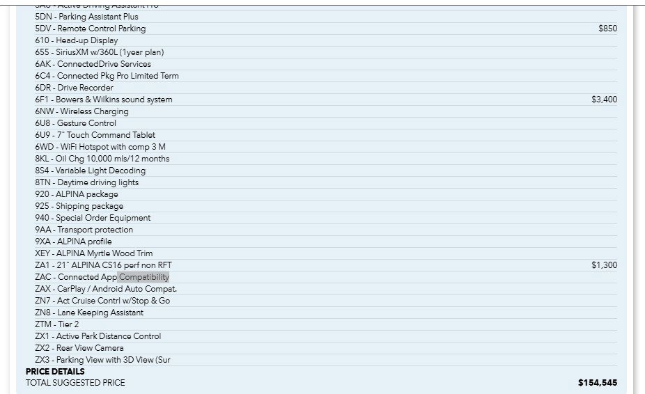 Used 2022 BMW ALPINA B7 xDrive w/ Luxury Rear Seating Package image 6