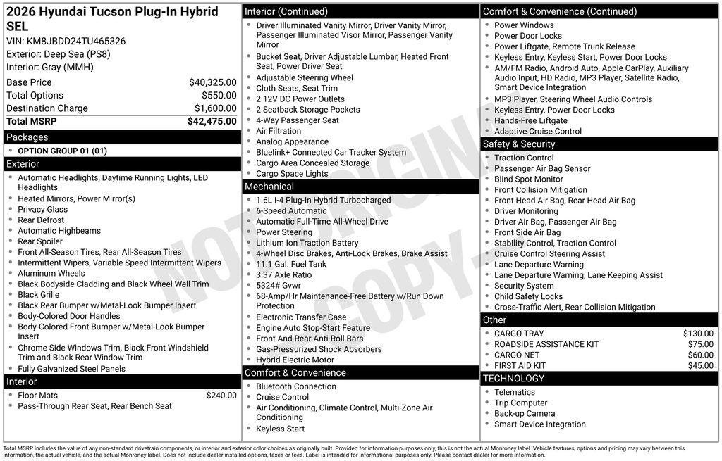 New 2026 Hyundai Tucson SEL AWD/4WD image 29