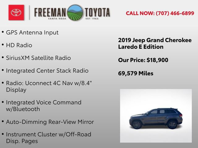 Used 2019 Jeep Grand Cherokee Laredo w/ 18" Wheel & 8.4" Radio Group image 9