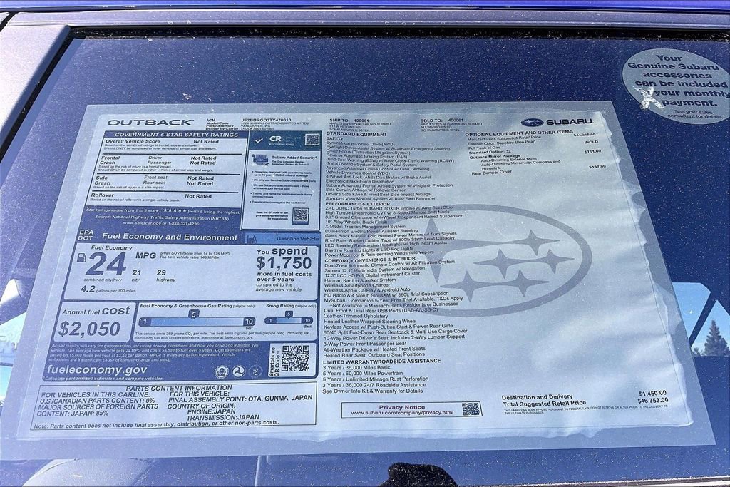 New 2026 Subaru Outback Limited XT image 17