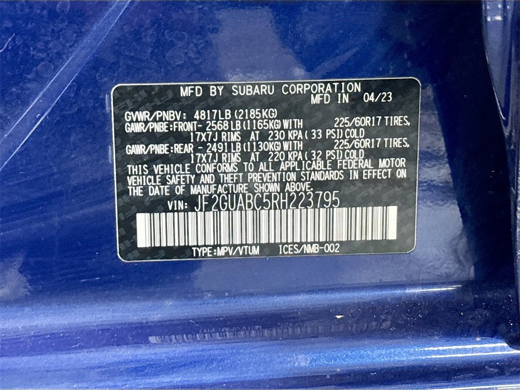 Certified 2024 Subaru Crosstrek 2.0i image 27